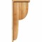 Ekena Millwork Crestline Rough Sawn Corbel w/Backplate, Western Red Cedar, 6"W x 12"D x 28"H COR06X12X28CRE01RWR - alternate 3